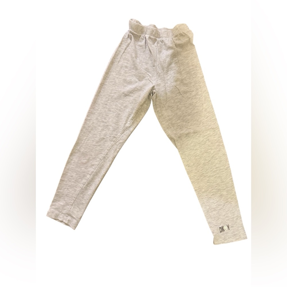DKNY Girls Heather Gray Jogger Leggings